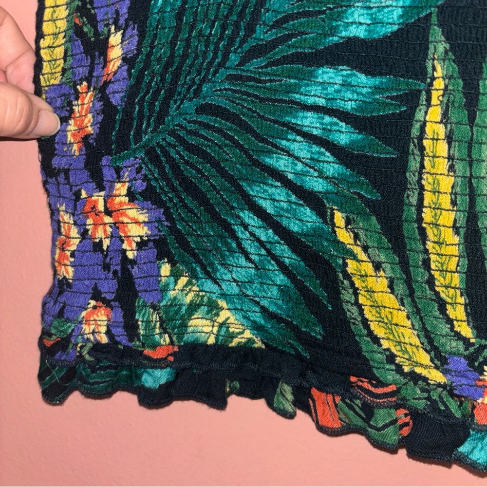Patrons Of Peace  Tropical Crop Top Multicolored SZ LARGE - Picture 5 of 6